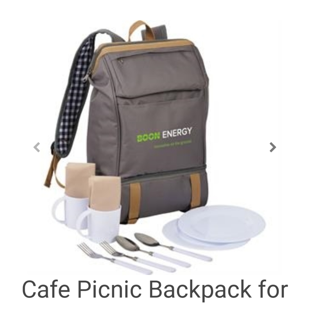 Backpack picnic set for two